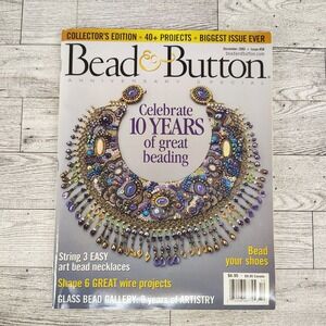 Bead & Button Magazine December 2003 10th Anniversary Jewelry‎ Making Craft